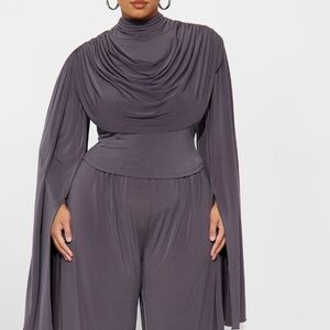 Gemma Draped Wide Leg